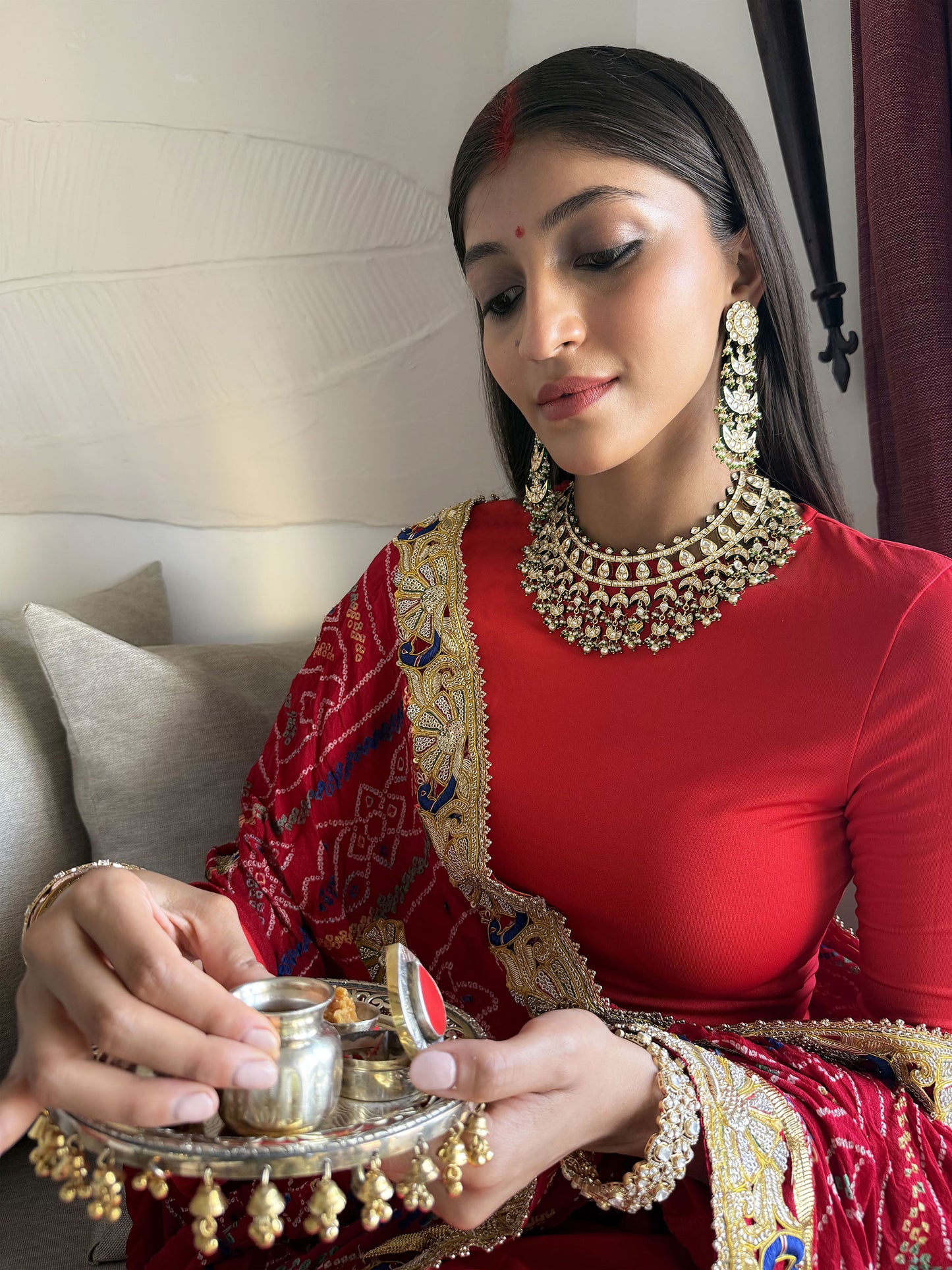 Iyla Gold Kundan SP Necklace Set