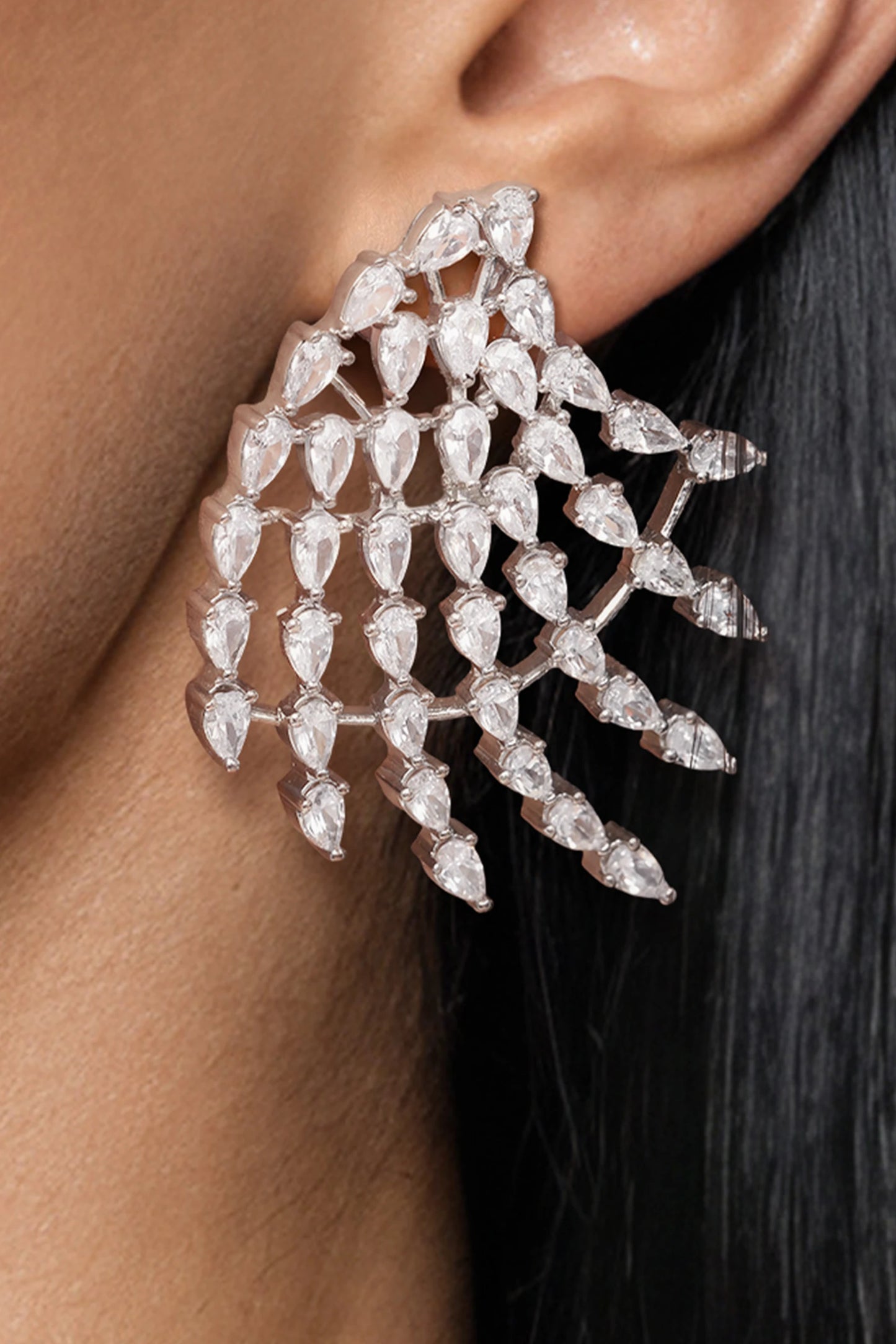 8 PM - Celestial Cygnet Diamond Big Studs