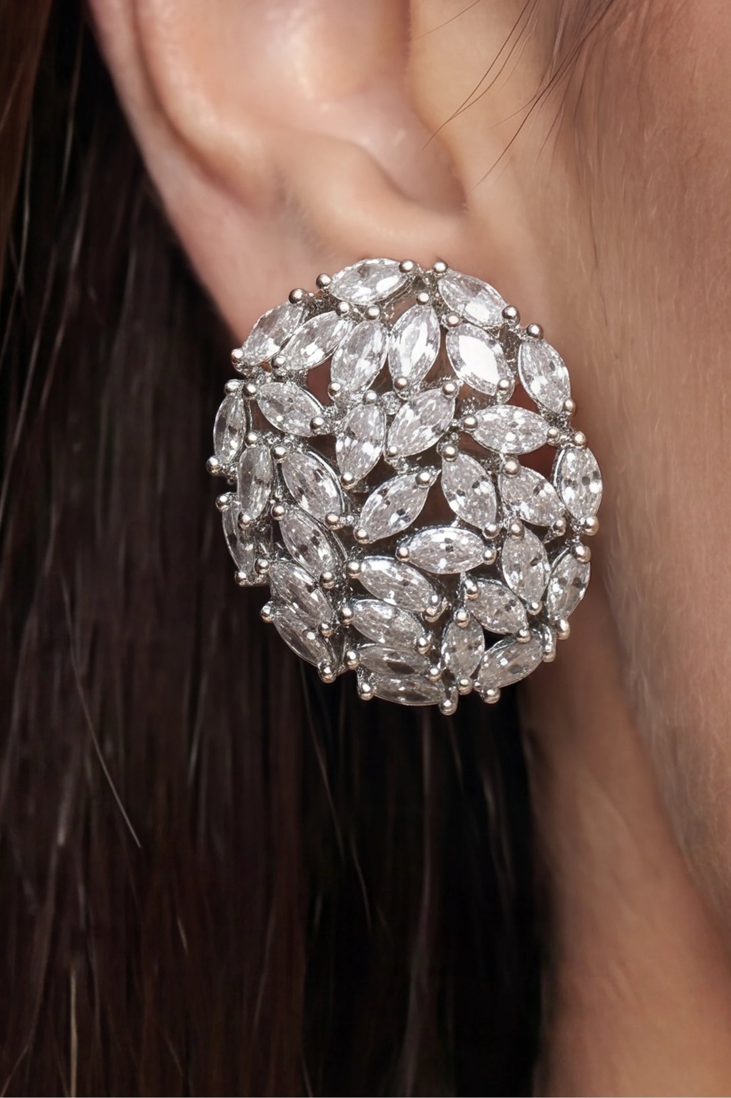 10 AM - Everyday Cluster Cygnet Diamond Earrings