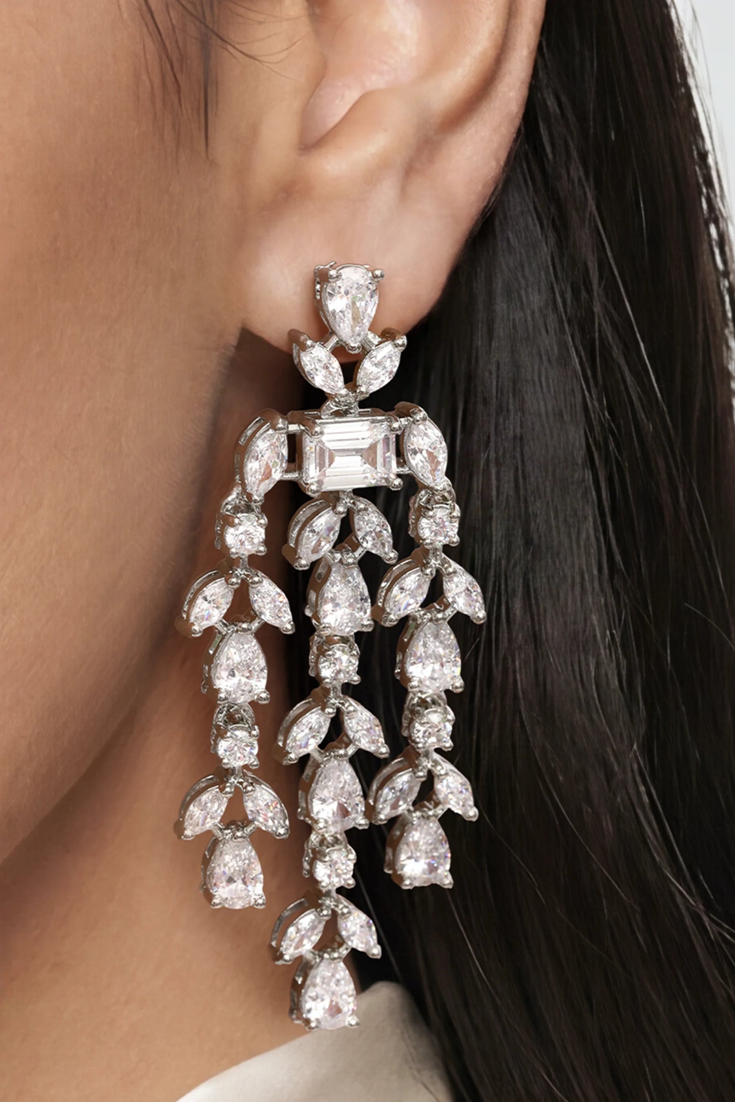 6 PM - Twilight Cygnet Diamond Earrings