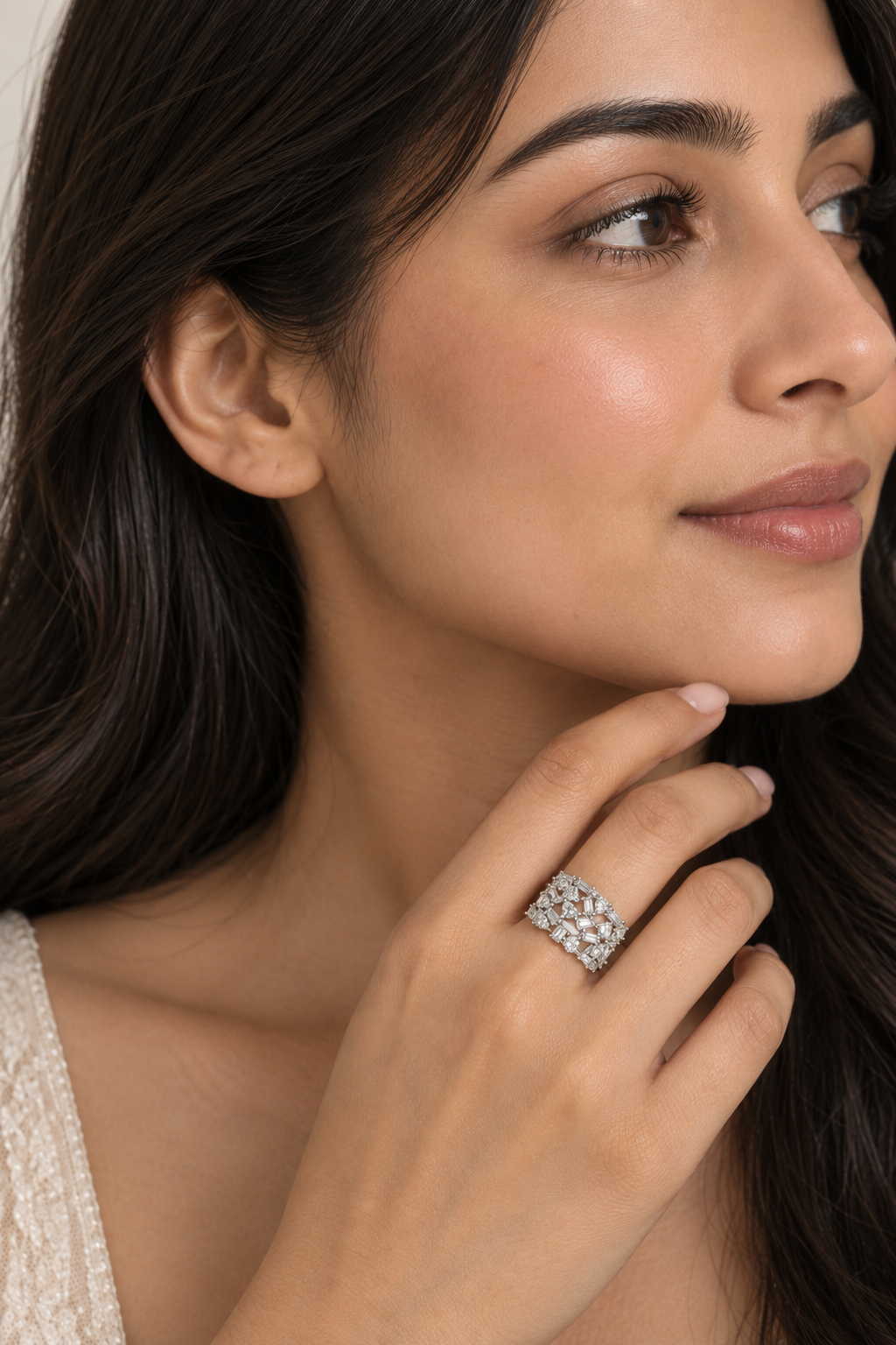 Imperia Mosaic Diamond Statement Ring