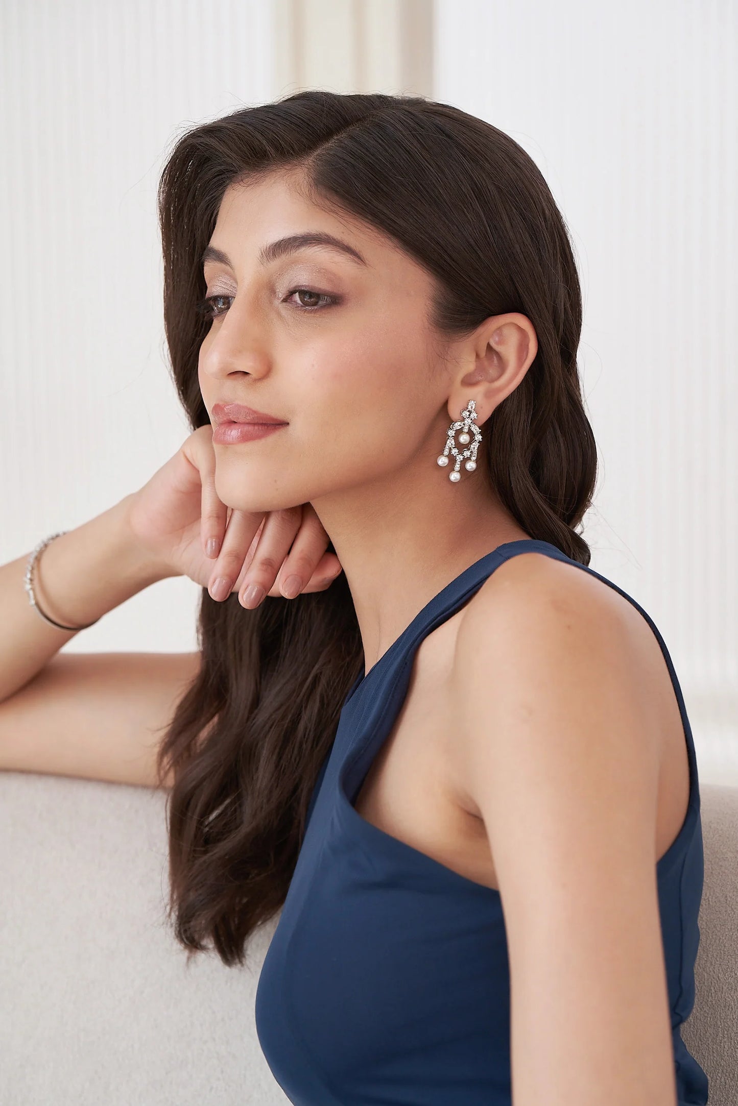 Classic Diamond Drop Earrings