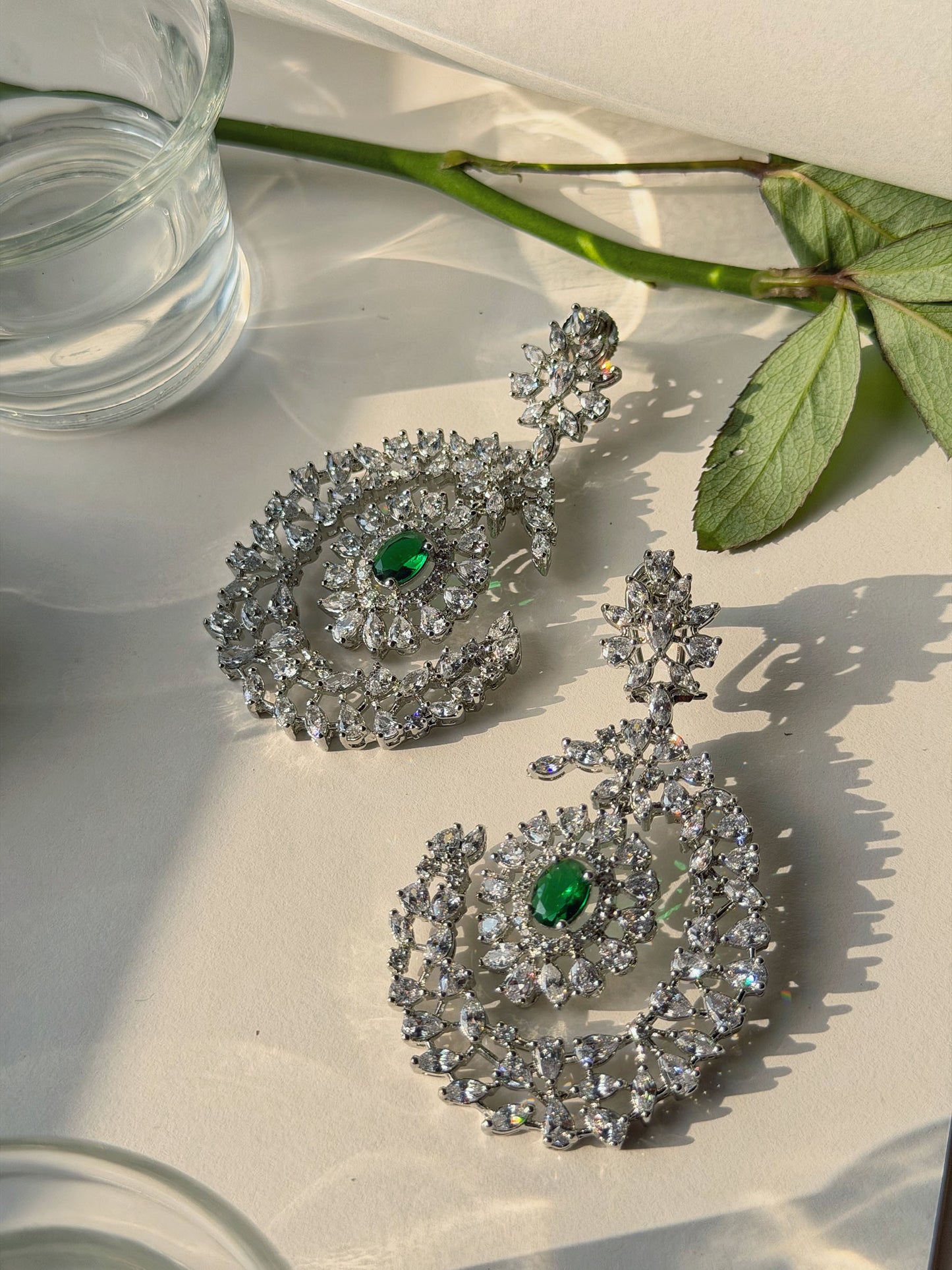 EMERALD ENCIRCLE EARRINGS