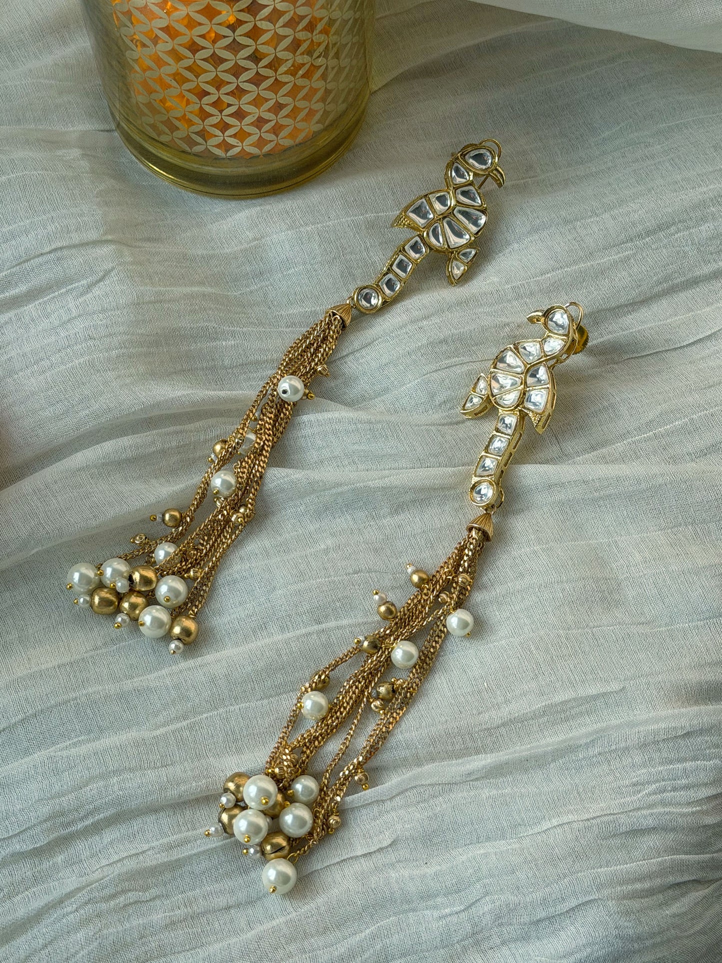 VISHWA PEARL DANGLE EARRINGS