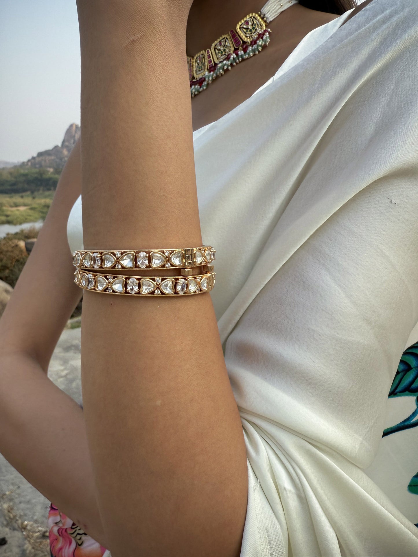 Liana Geometric Diamond SP Bangle