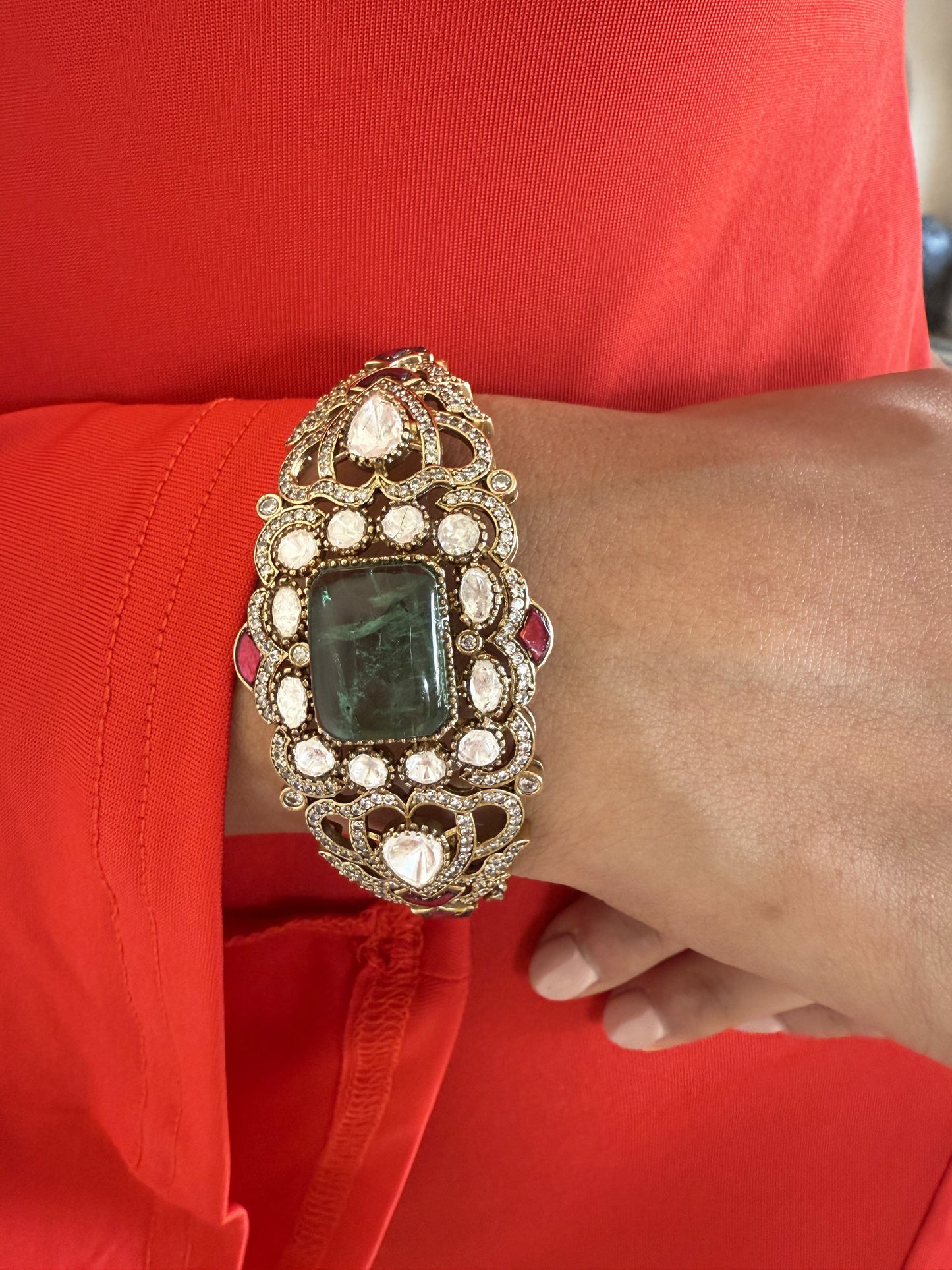 Indumati Jaal Sp Polki Bracelet