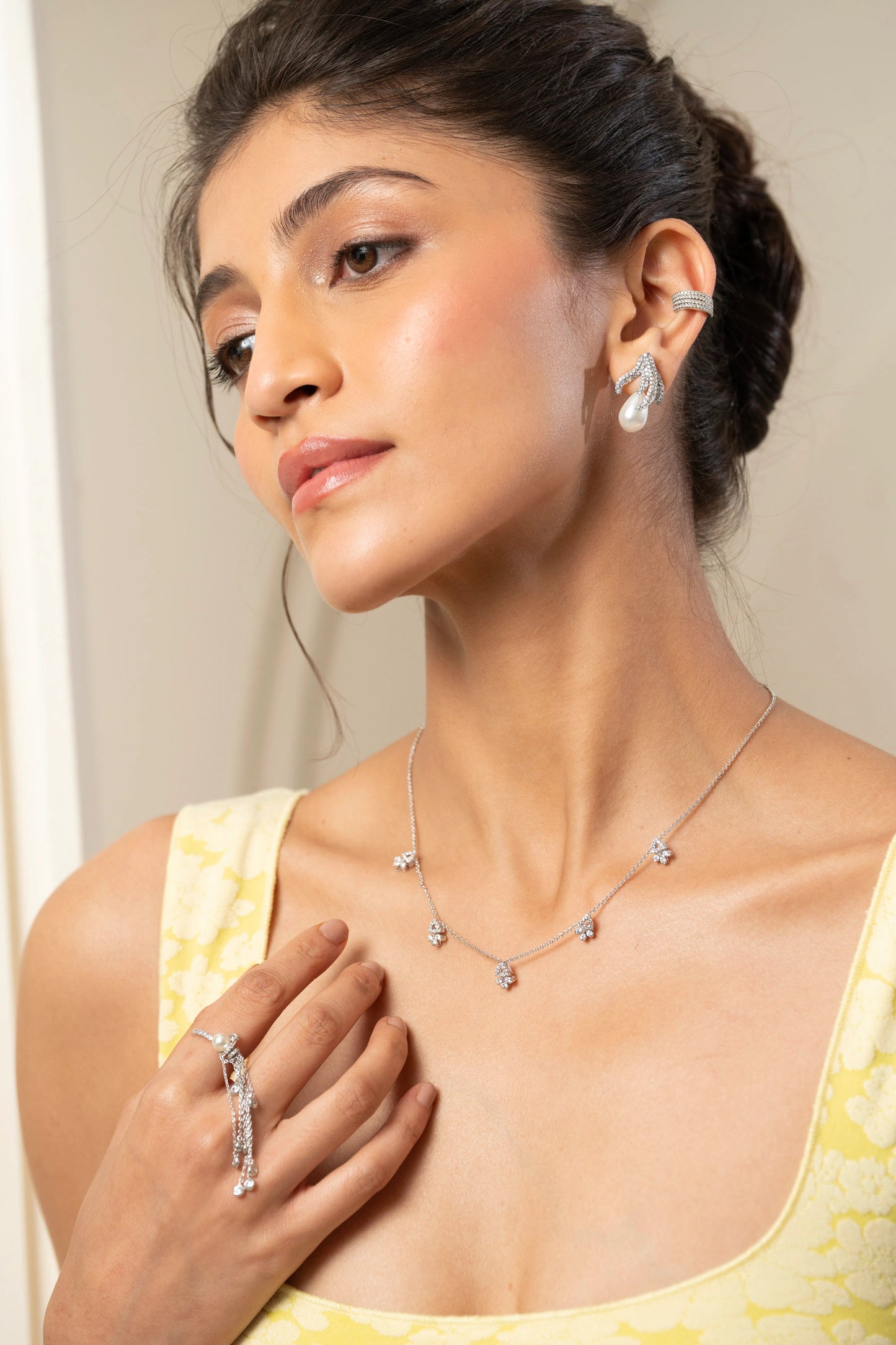 Baguette Yellow Diamond Earrings