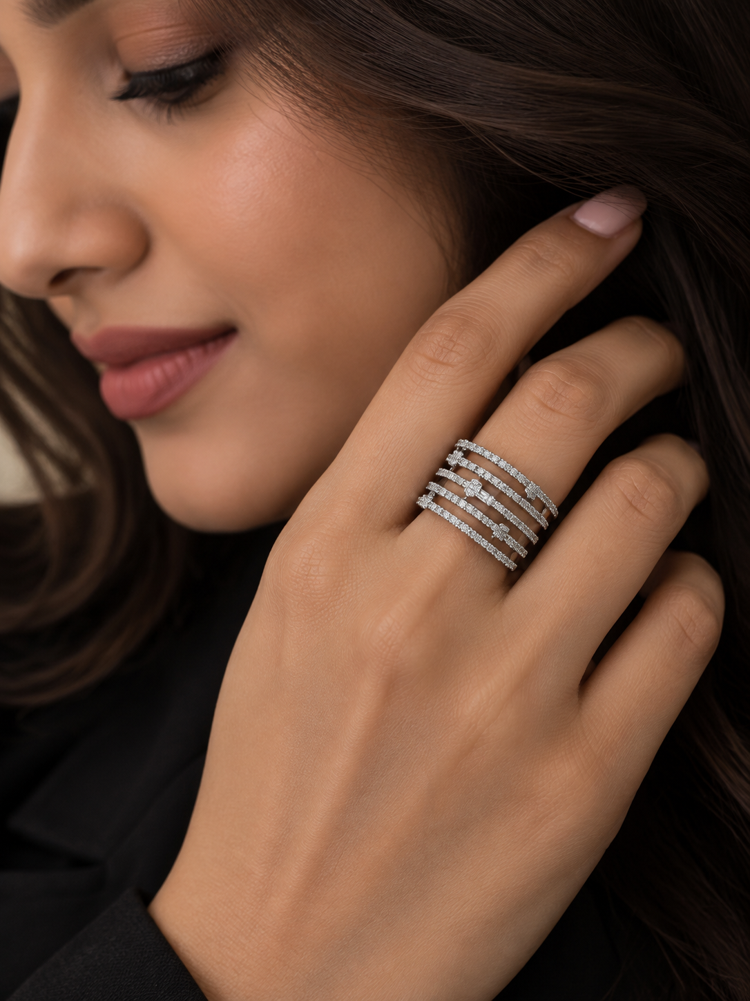 Starlight Multi-Band Diamond Ring