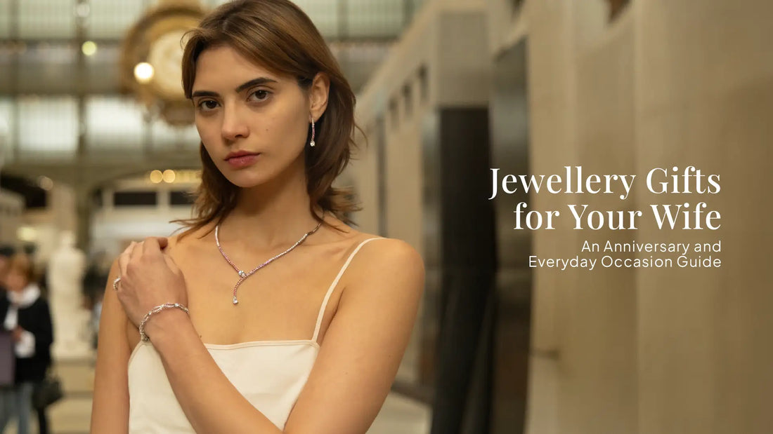  Jewellery gifts for wife: handcrafted gold-plated earrings and pendant in a gift box