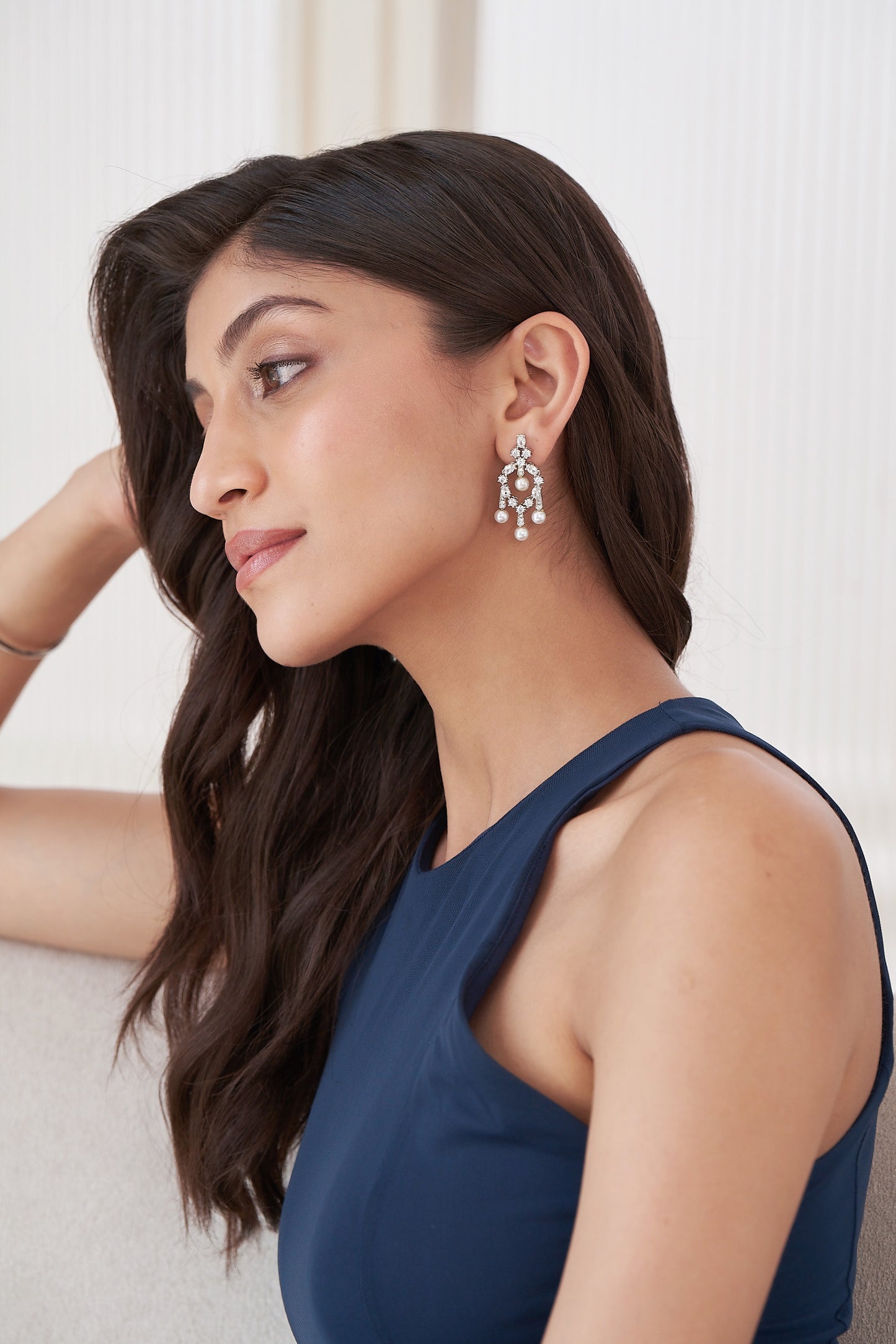 Classic Diamond Drop Earrings