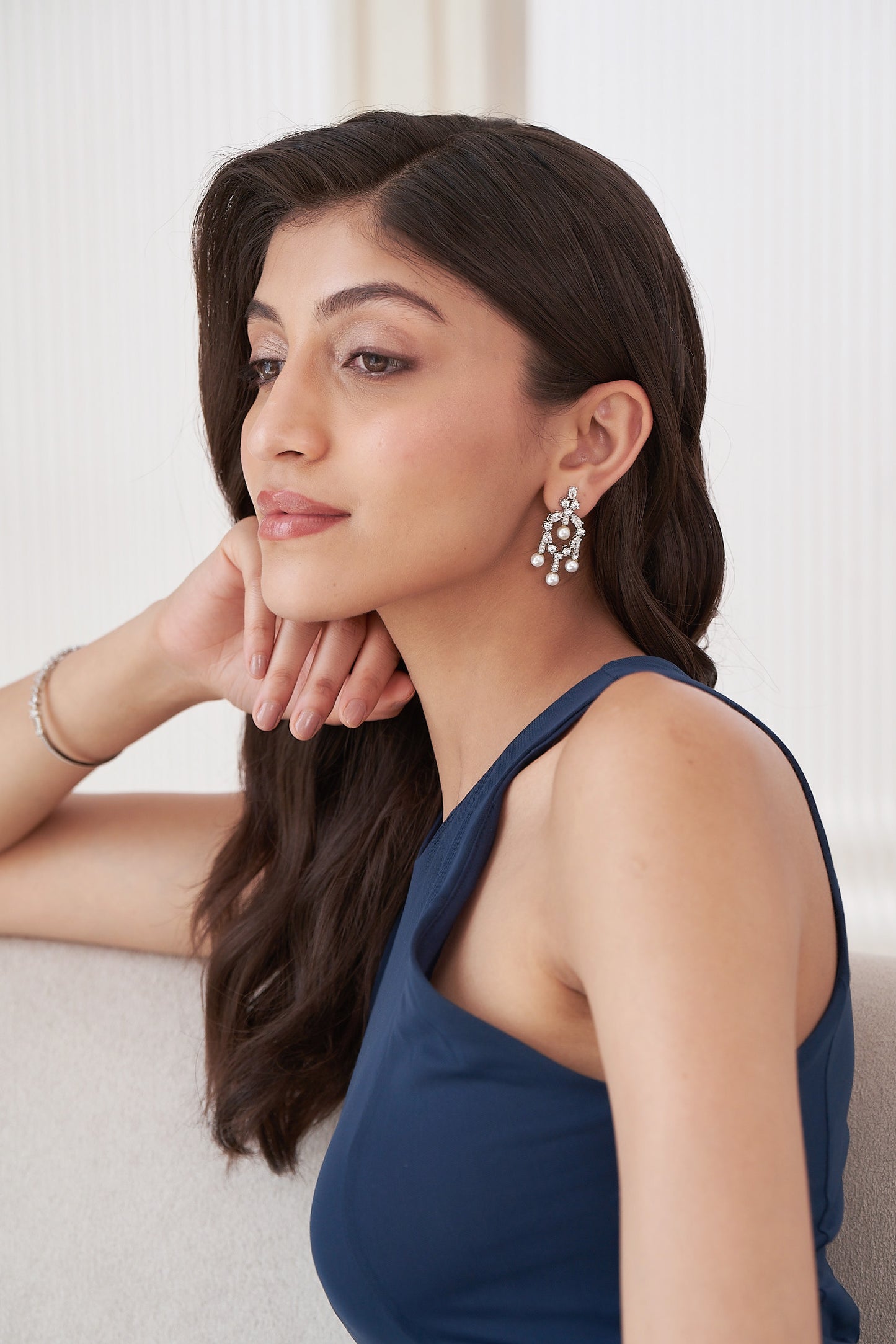 Classic Diamond Drop Earrings