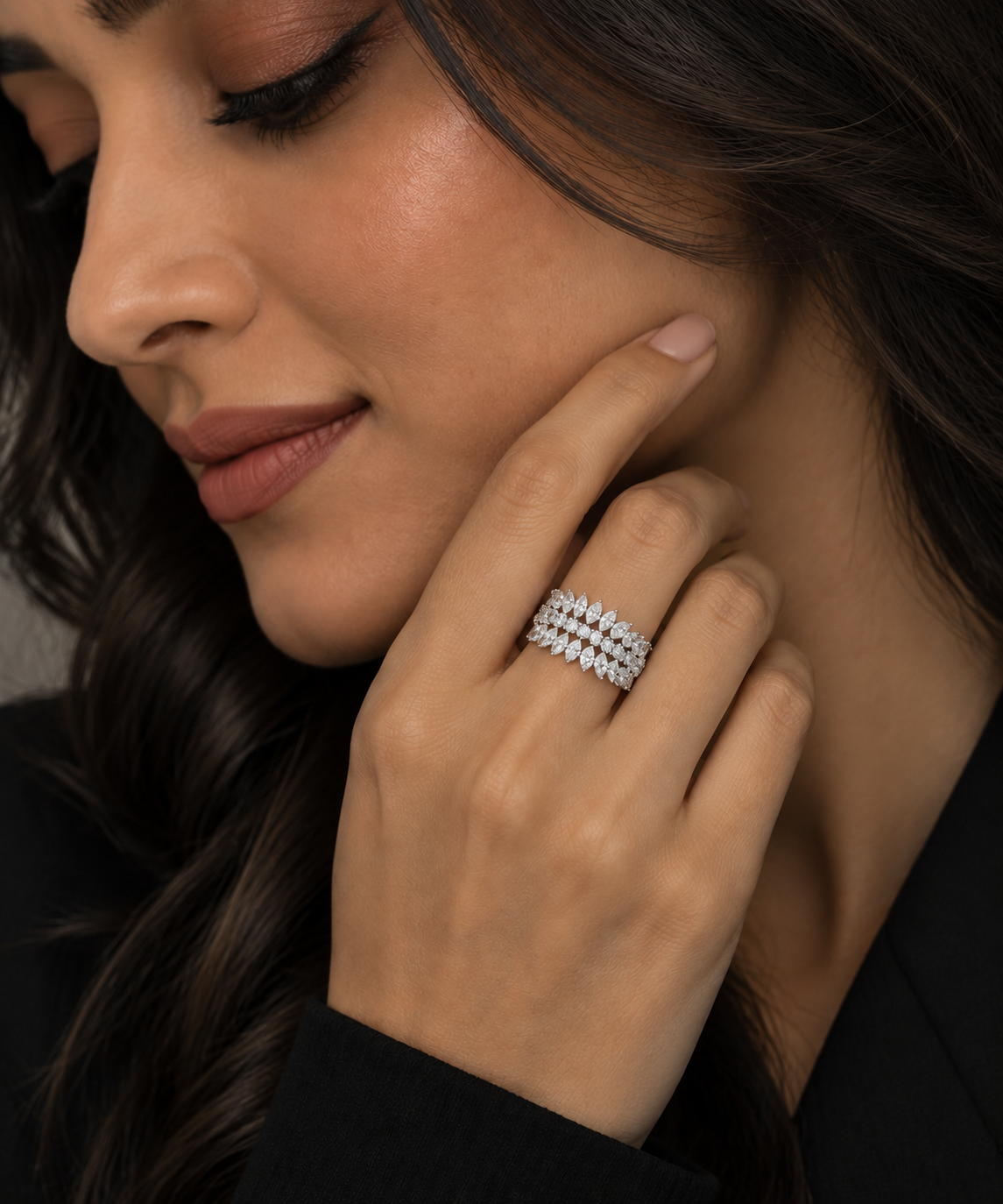 Celestial Marquise Adjustable Eternity Ring