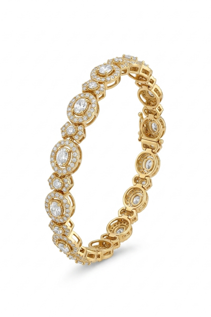 Ira Classic Oval Polki Bracelet