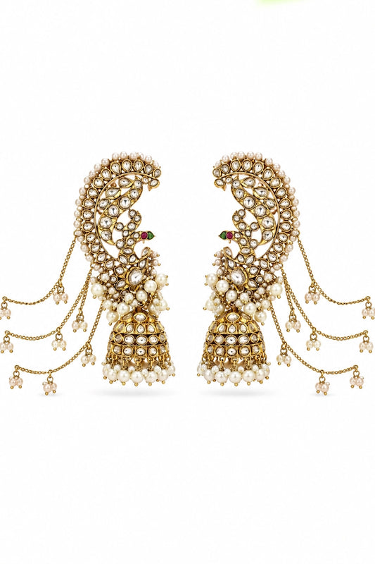 Anokhi Garden Cascade Pearl Hair Earring