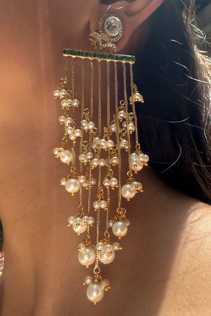 Meher Love Cascade Polki Earrings