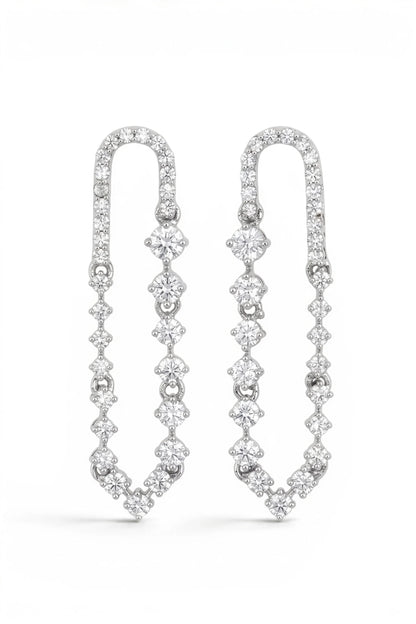 2 PM - Hanging Out Cygnet Diamond Earrings