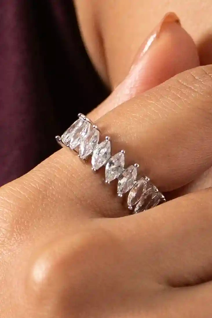 Triple Eternity Stack Ring