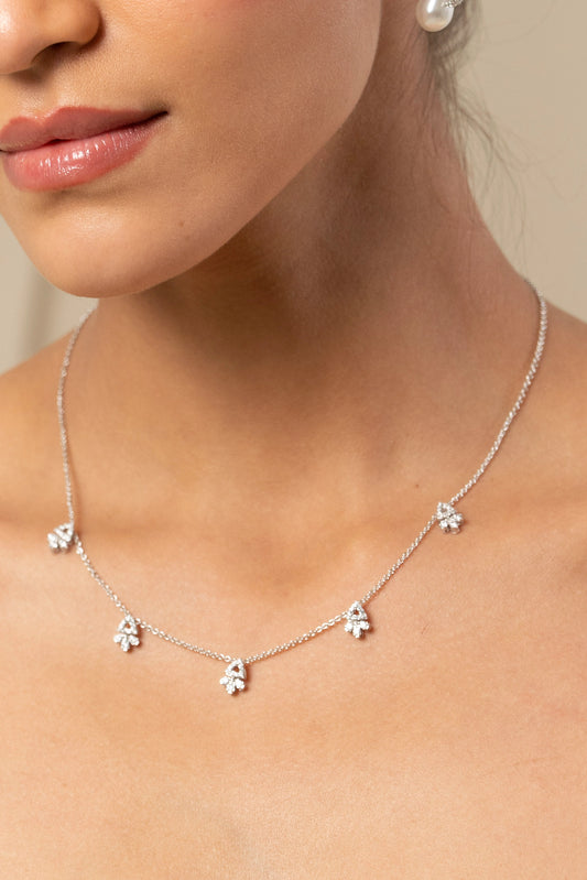 Round Yellow Diamond Necklace