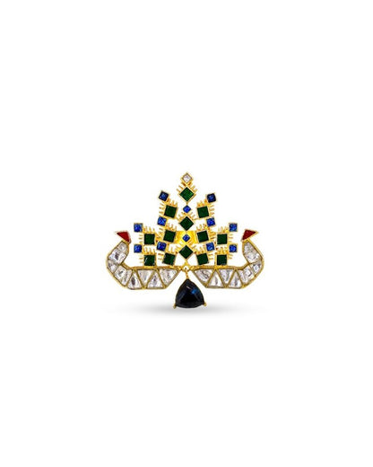 Leela Polki Meenakari Pendant