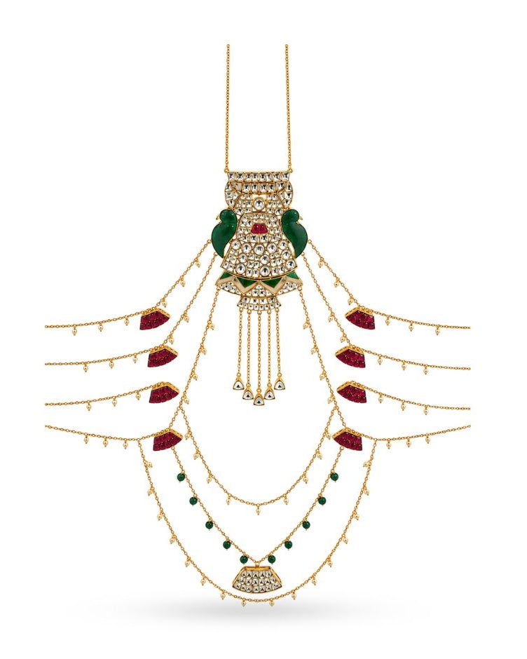 Damini Pearl Layered Body Chain
