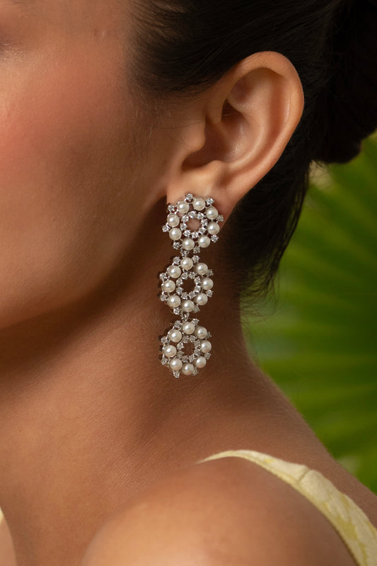 Cascade Radiant Diamond Earrings