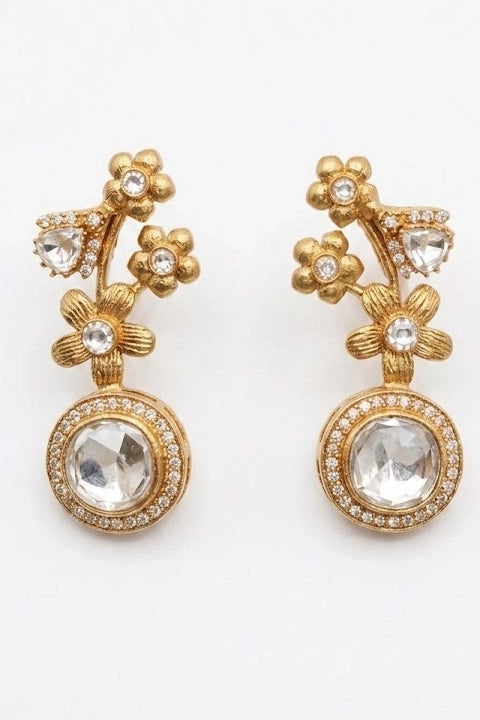 Saumya Quiet Garden Pearl Polki Ear Cuff