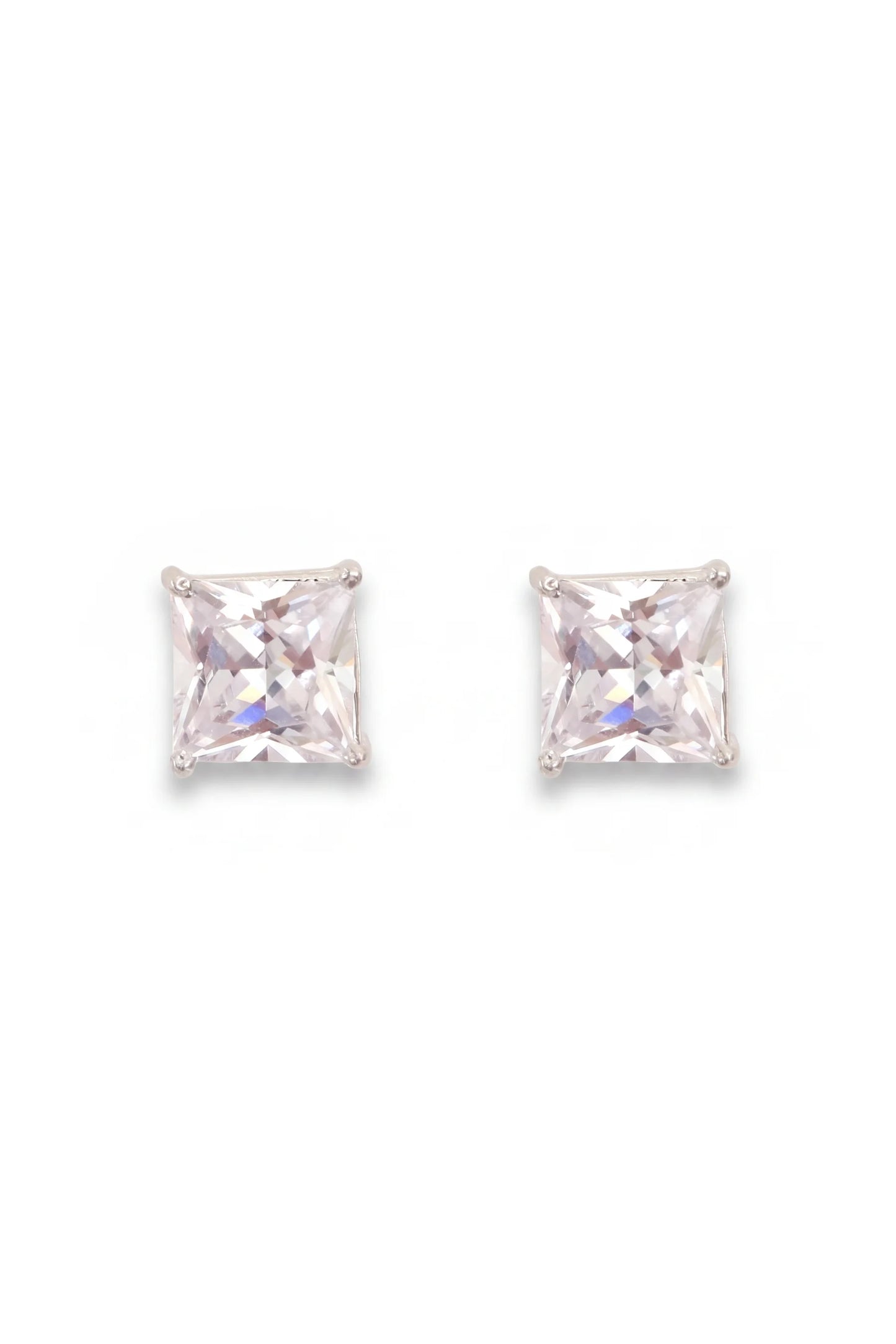 5 AM - Square Solitair Daybreak Cygnet Diamond Studs