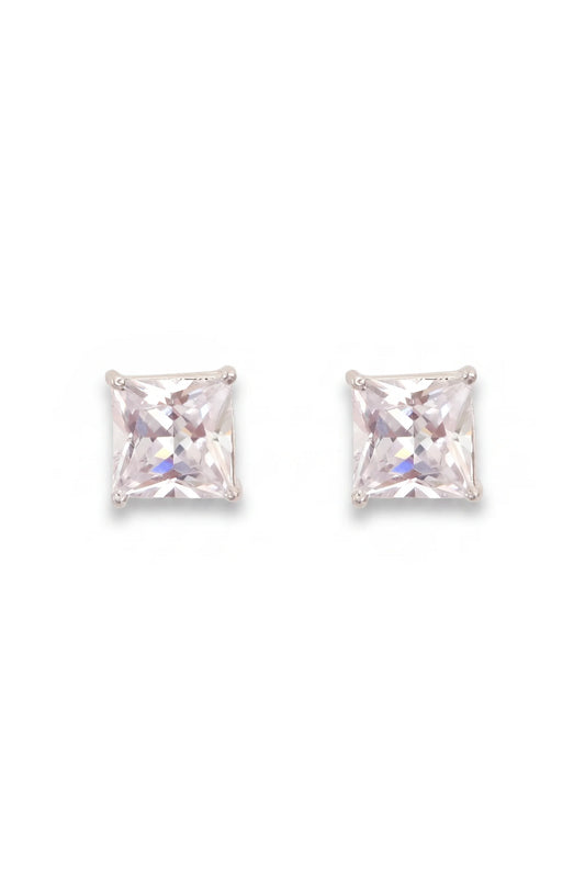 5 AM - Square Solitair Daybreak Cygnet Diamond Studs