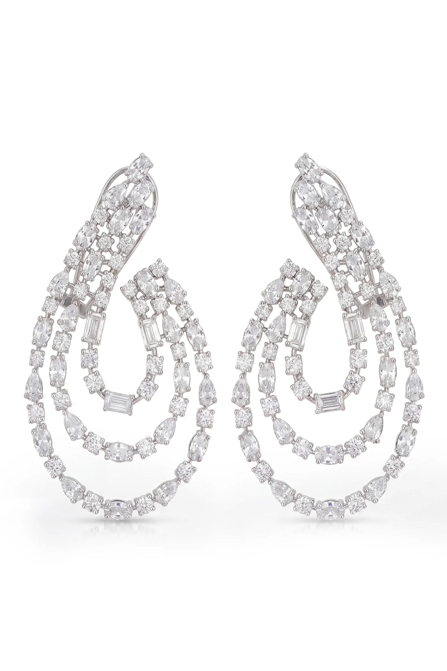 9 PM - Moonrise Cocktail Cygnet Diamond Earrings