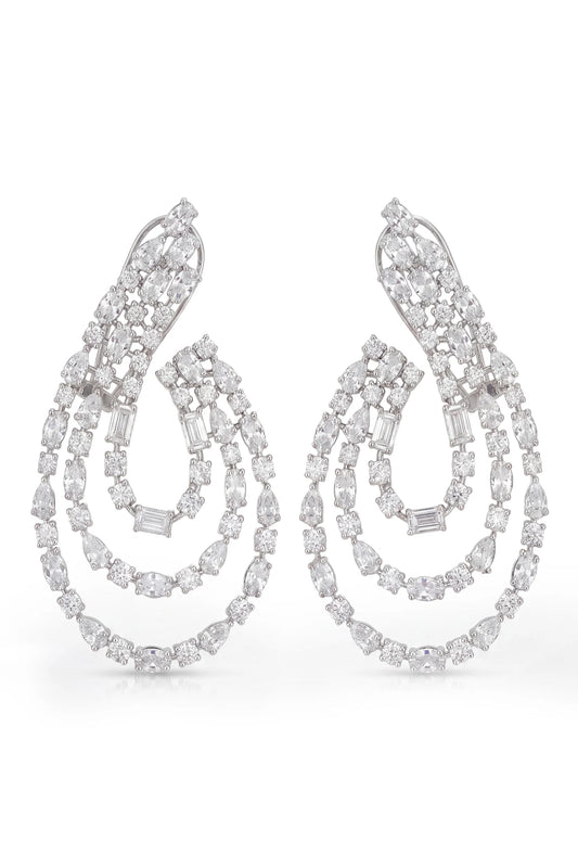 9 PM - Moonrise Cocktail Cygnet Diamond Earrings