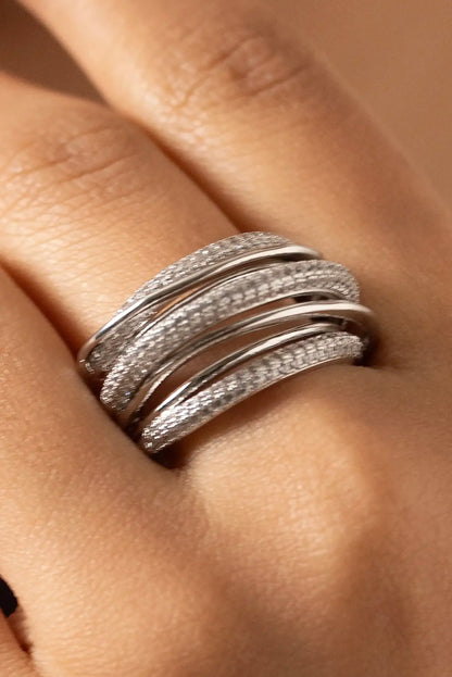 Coil Stack Statement Ring