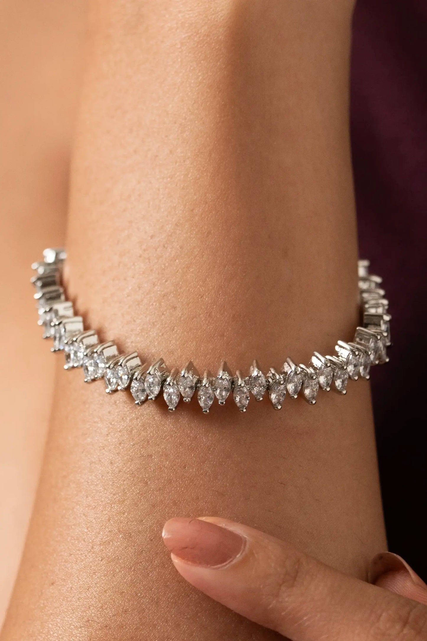 Baguette Row Cuff Bracelet