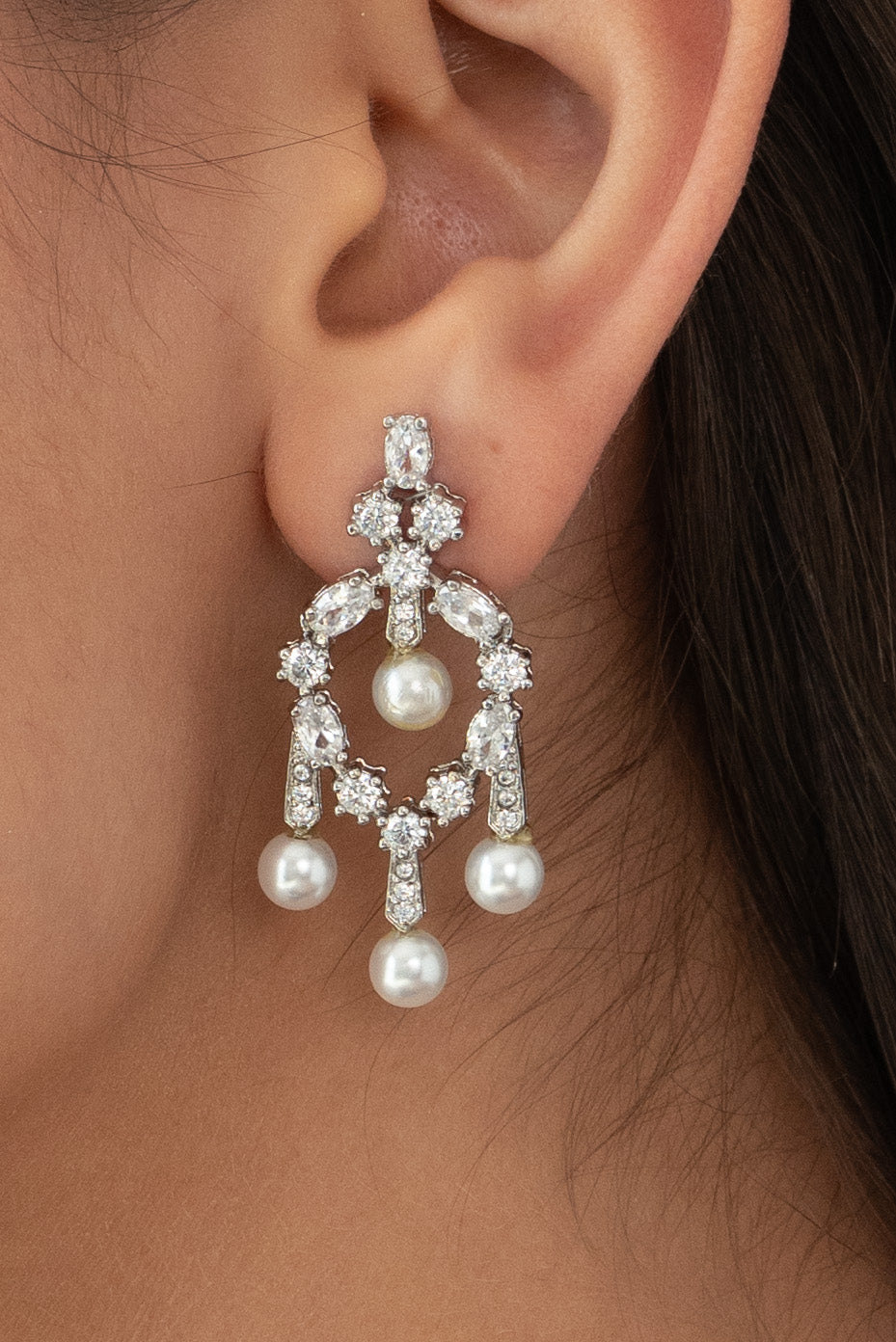 Classic Diamond Drop Earrings