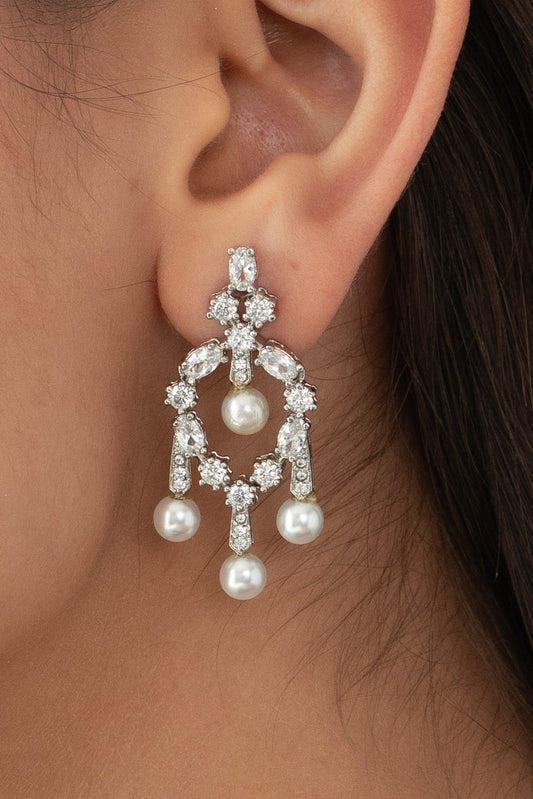 Classic Diamond Drop Earrings