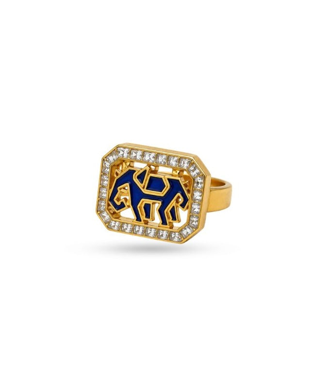 Ashvika Polki Meenakari Statement Ring