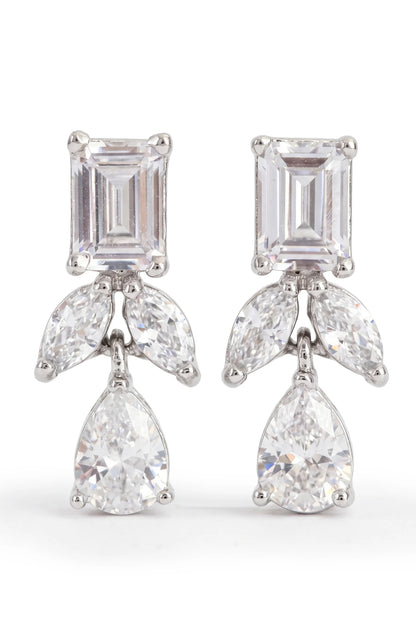 7 AM - Mix Diamonds Sunrise Sprig Cygnet Diamond Earrings