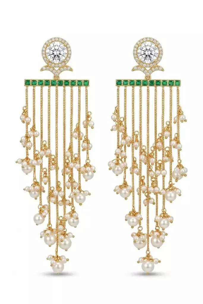 Meher Love Cascade Polki Earrings