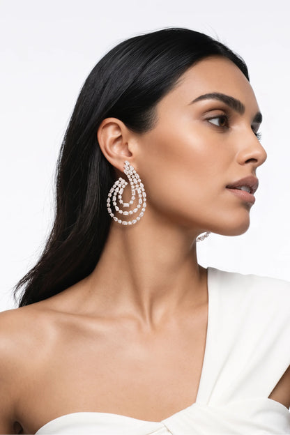 9 PM - Moonrise Cocktail Cygnet Diamond Earrings