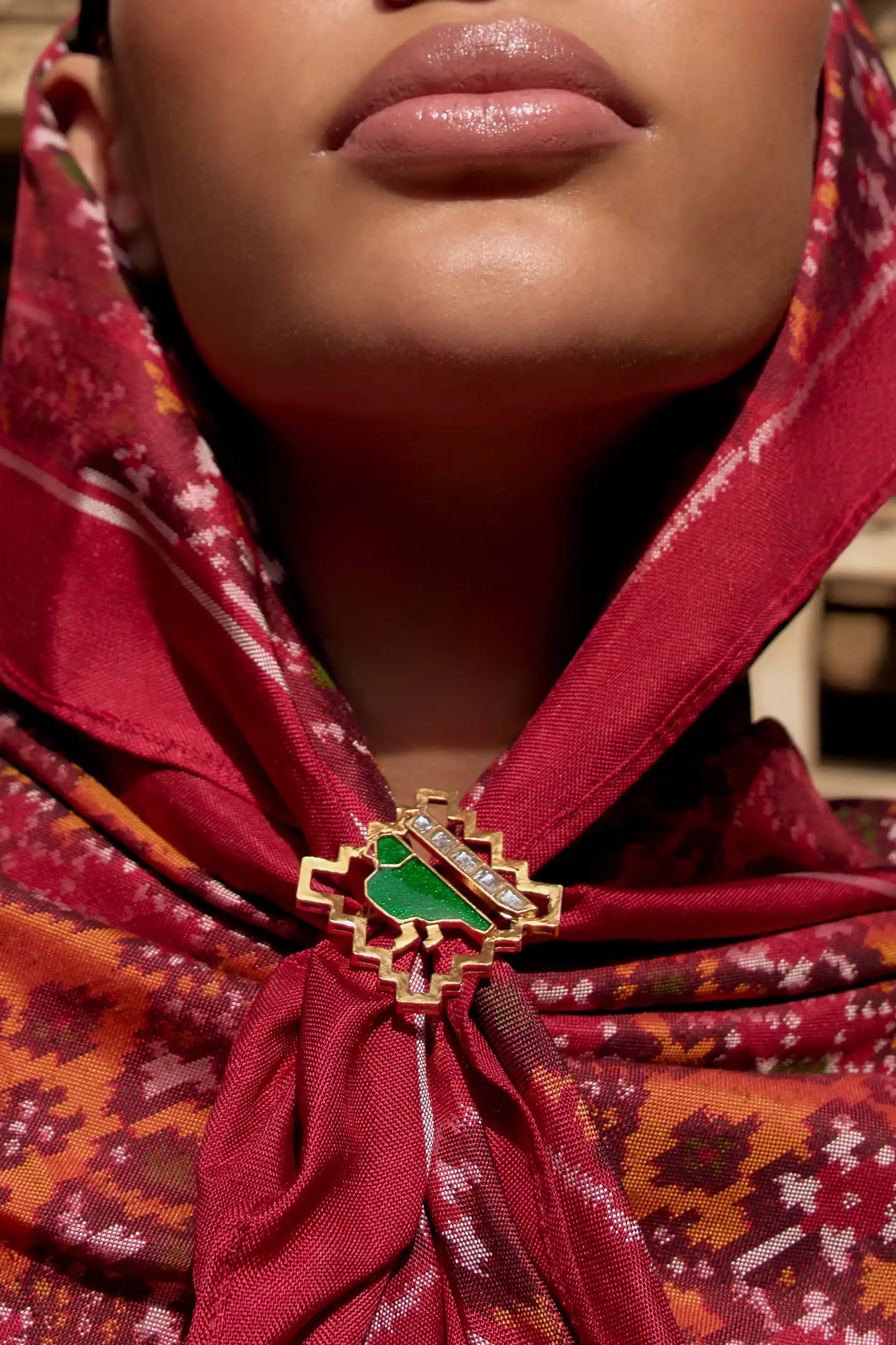 Veerika Polki Meenakari Statement Ring
