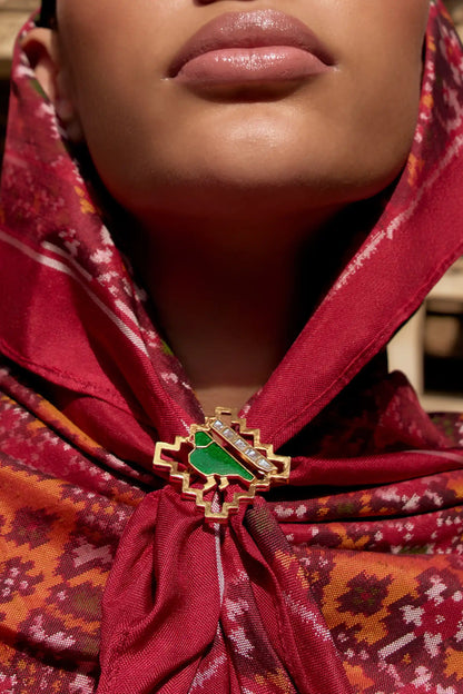Veerika Polki Meenakari Statement Ring