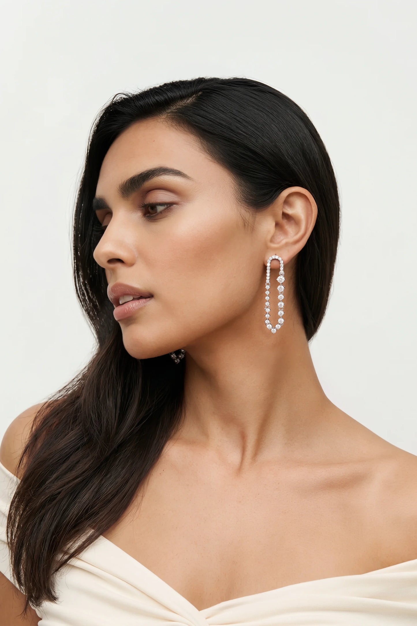 2 PM - Hanging Out Cygnet Diamond Earrings
