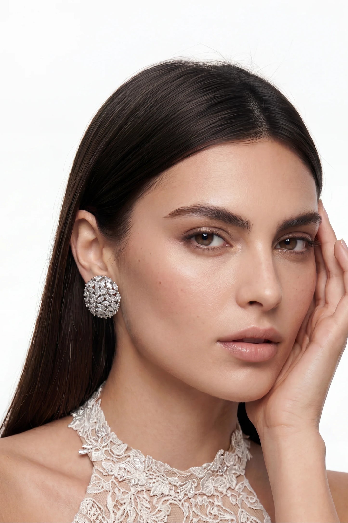 10 AM - Everyday Cluster Cygnet Diamond Earrings