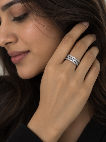 Luxe Baguette Eternity Band Ring