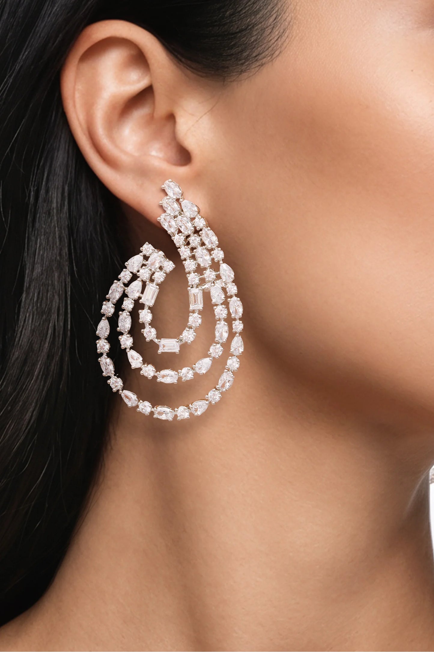 9 PM - Moonrise Cocktail Cygnet Diamond Earrings