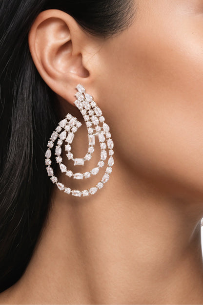 9 PM - Moonrise Cocktail Cygnet Diamond Earrings