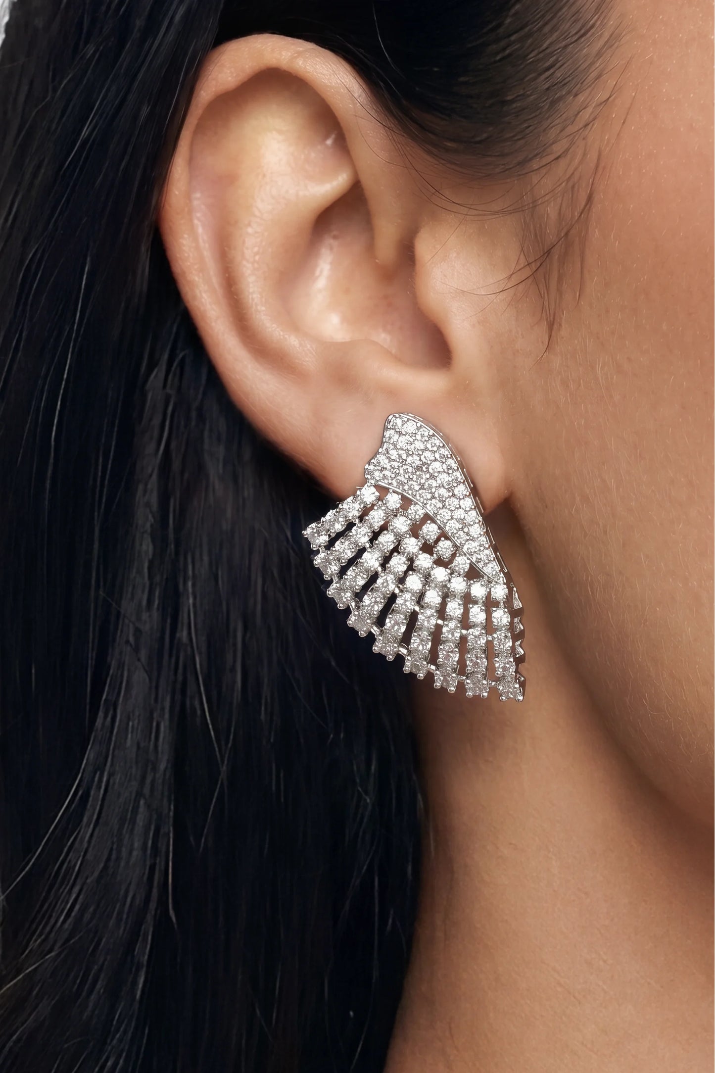 4 PM - Sundowner Cygnet Diamond Earrings