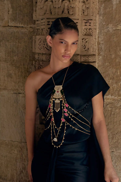 Damini Pearl Layered Body Chain