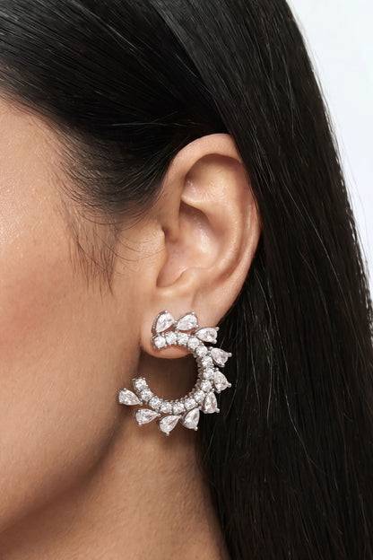 9 AM - Orbit Cygnet Diamond Earrings