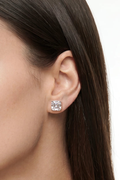 3 AM - Cushion Solitaire Cygnet Diamond Studs