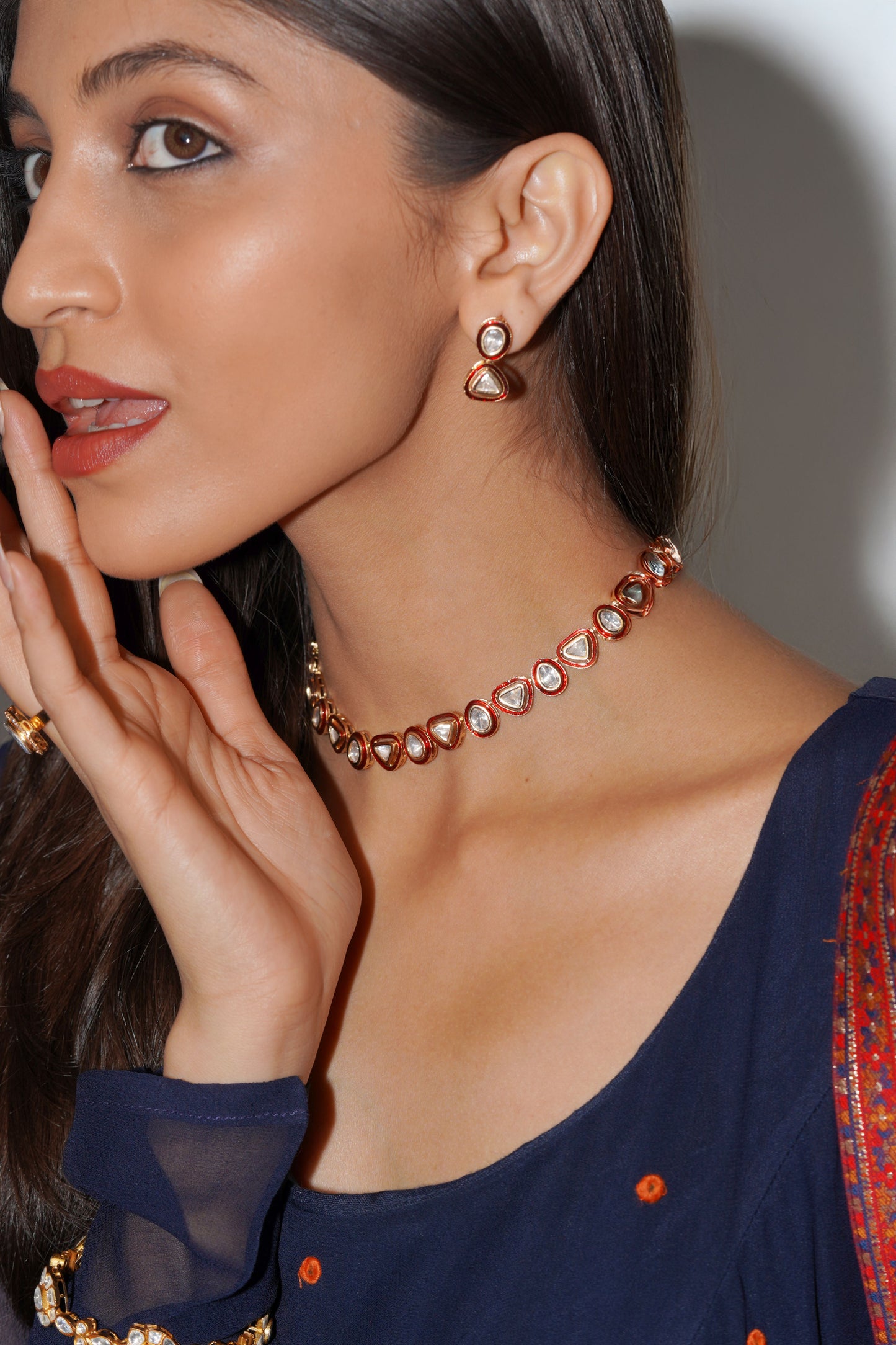 Chandrika Polki Necklace Set